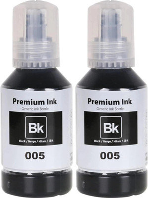 Gedi 005 Black Ink Bottle for Epson M3140, M3170, M1120, M1140, M1180, M2140 Printer Black - Twin Pack Ink Bottle