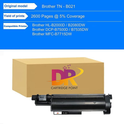 DR CARTRIDGE POINT HL-B2050DN, HL-B2000D, MFC-B7720DN, MFC-B7700D, HL-B2080DW, DCP-B7520DW Black Ink Cartridge