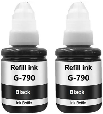 salaar Compatible Refill Ink GI790 Black For G2012 G3010 G3012 G4000 G4010 Printers Black - Twin Pack Ink Bottle