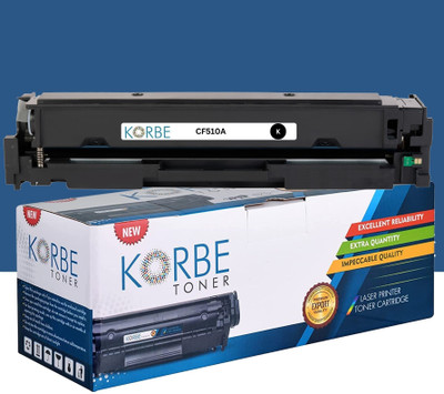 korbe CF510A / 204A (4 Colour Set) Toner Cartridge Compatible for Color LaserJetPro Black + Tri Color Combo Pack Ink Toner