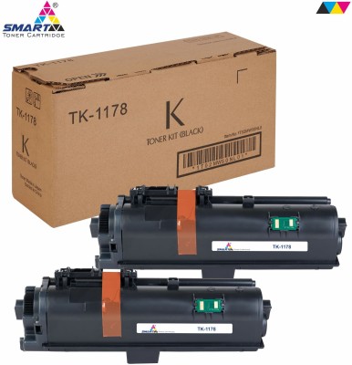 Smart Toner Cartridge TK-1178 Compatible for Kyocera Ecosys M2540dn , M2540dw , M2640idw Black - Twin Pack Ink Toner