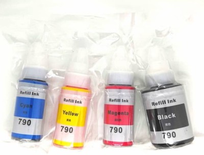vavia GI 790 Ink Set for Canon G1000,G1010,G1100,G2000,G2002,G2010,G2012,G2100,G3000 Black + Tri Color Combo Pack Ink Bottle