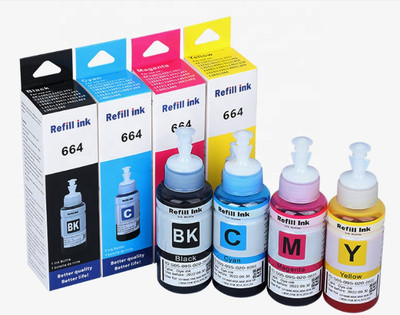 ASV 4x70ML 664 Refill Dye Ink For Eco Tank L380 L110 L120 L200 L201 L210 L220 Printr Black + Tri Color Combo Pack Ink Bottle ASV 4x70ML 664 Refill Dye Ink For Eco Tank L380 L110 L120 L200 L201 L210 L220 Printr Black + Tri Color Combo Pack Ink Bottle