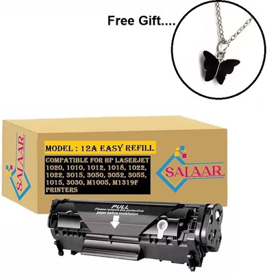salaar Easy Refill 12A /Q2612A Toner Cartridge Compatible For 1020,1010,1012 Printers Black Ink Toner