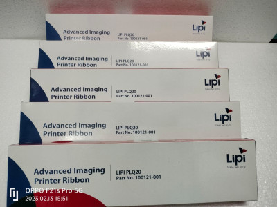 lipi PLQ-20 RIBBION CARTRIDGE ( PACK OF 5 ) Black Ink Toner