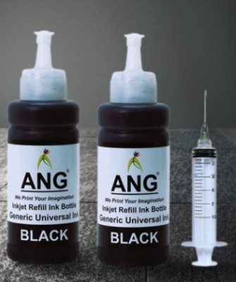 Ang 2 Black ink With 1 Syringe Compatible for 803/680/678/818/802/901/703/704 Black Ink Cartridge