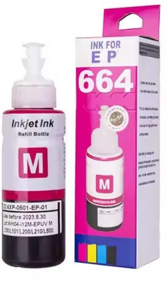 Haedlink Refill Ink for Epsn 664 Ink L110,L210,L310,L350,L355,L360,L455,L565,L1300(70ml) Magenta Ink Bottle