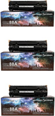 BETTERSTRTONER CC388A Toner cartridge Compatible for HP P1007/ P1008/ Pro P1106/ Pro P1108/ Pro Black Ink Cartridge