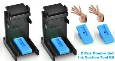 DUPLEX TONER CARTRIDGE 2 Pcs Set-Ink Suction Tool Kit, Cartridge & Nozzle Cleaning For -Printer Black Ink Cartridge