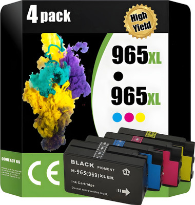 trendvision 965XL Combo Ink Cartridge for 9010,9012,9016,9018,9019,9020,9026 & 9028 Printer Black Ink Cartridge