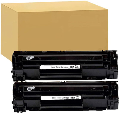 canoff 88A Toner Powder Refill for HP88A,CC388A Cartridge Compatible for HP Printers Black - Twin Pack Ink Toner