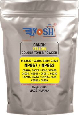 Kosh High Quality Toner Powder Compatible for NPG-67 NPG-52 (1 KG) Yellow Ink Toner Powder