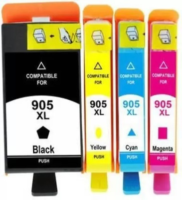 GPN PRINT Black & 951XL Cyan, Magenta, Yellow For Compatible HP OFFICEJET PRO Black Black + Tri Color Combo Pack Ink Cartridge GPN PRINT Black & 951XL Cyan, Magenta, Yellow For Compatible HP OFFICEJET PRO Black Black + Tri Color Combo Pack Ink Cartridge