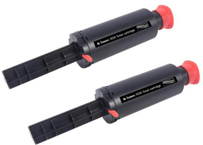 JK Toners W1103A 103A Neverstop Toner Reload Kit Neverstop Laser 1000a, 1000w, MFP 1200a Black - Twin Pack Ink Cartridge