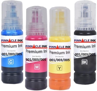 PINNACLE Compatible Refill Ink for L3110 , L3150 Printer- bottle set box Multi Color Ink Bottle Black + Tri Color Combo Pack Ink Bottle