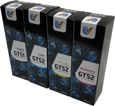 JET TONER Refill Ink Compatible for DeskJet GT 5811 GT51 / GT52 Refill Ink Black + Tri Color Combo Pack Ink Bottle