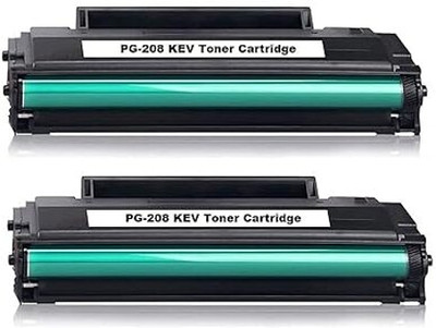 Crid PG-208 KEV Toner Cartridge with Pantm P2518 (PG 208 Kev Toner Cartridge 2 Nos) Black Ink Toner