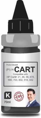 PRODOT Inkjet Cartridge Ink Refill for HP Deskjet Cartridges 22, 46, 57, 88, 678, 680 Black Ink Bottle