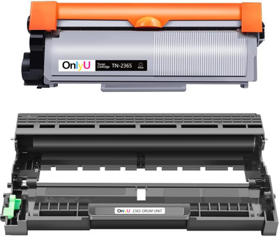 OnlyU TN 2365 + DR2365 Drum Unit Combo for Use in Brother HL-L2321D, L2361DN,L2366DW Black Ink Cartridge