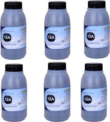 MKTONER Powder Refill for 12A, Q2612A/Canon 303, fx-9 for Laserjet 1010, 1012, 1020 Black Ink Toner