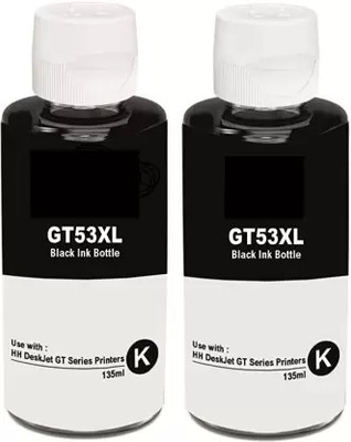 greencom GT53XL - 135 ML Black Ink Bottle Compatible for GT52 & GT53XL Black Black Ink Bottle