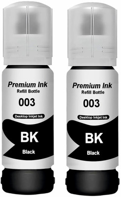 Gedi 003 Refill Ink for Epson L3216,L3151,L3110,L3115,L3116,L3150,L1110, Printer 2PC Black Ink Bottle