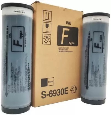 RT S6930 F TYPE Black Ink Bottle For Riso SF5050/5350/5330/5030 (2PCS IN BOX) Black Ink Bottle