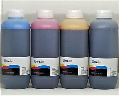 ULTRAJET Brand ink for Epson L series ink tank printers 4 liter ink Black + Tri Color Combo Pack Ink Bottle