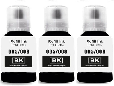 INKTECH 005/008 Refill Ink for Canon Pixma G2020, G2021, G2060, G3020, G3021 Printer Black Ink Cartridge