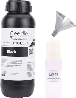 Needle 003 500 gms for L3110 L3150 L3250 L3252 L3115 L3116 L3101 Printers Black Ink Bottle