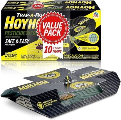 Earth HoyHoy HoyHoy Cockroach Trap, 10 Traps, Pesticide Free, Safe&Easy, Water Resistant Insect Net