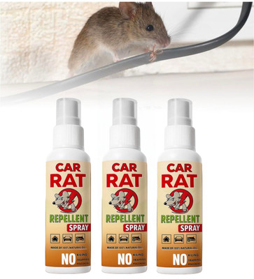 SCENTORA Car Rat Repellent Spray | Anti-Rat Protection for Car Engine & Wiring(3 x 100 ml)