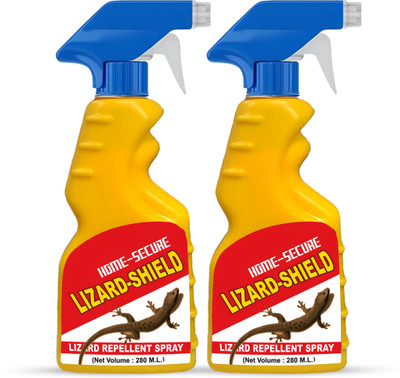 Home-Secure Lizard-Shield Organic Lizard Repellent Spray Herbal Natural(2 x 280 ml)