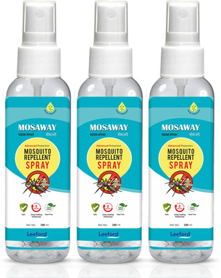 MOSAWAY Mosquito Repellent Room Spray | Upto 8 Hours of Mosquito Protection | DEET Free(3 x 100 ml)
