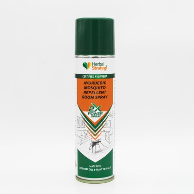 HERBAL STRATEGI Just Out - Ayurvedic Mosquito Repellent Room Spray | AYUSH Certified(200 ml)