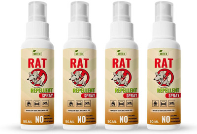 Mitex Rat Repellent Spray – Effective & Safe Rat Protection(3 x 50 ml)
