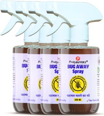 PrettyBUYERS Natural Bug Away Spray | Khatmal Marne Ki Organic Spray(4 x 250 ml)