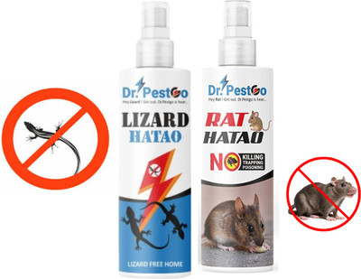 Dr.PestGo Mouse Repellent | lizard repellent for home best RODENT KILLER(2 x 100 ml)