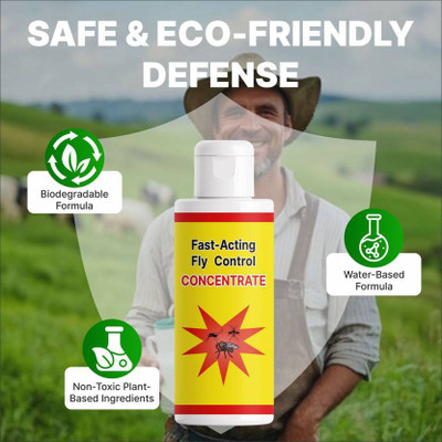 OSUFI Fast-Acting Fly Control Concentrate Spray with 14-Day Protection(200 ml)