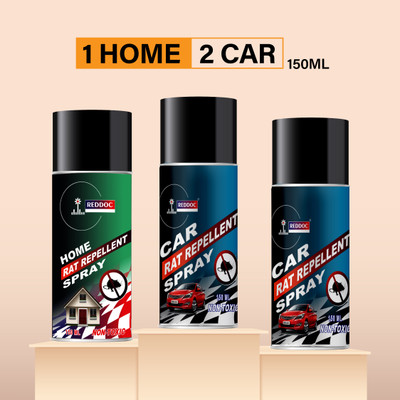 reddoc Combos Home And Car Rat Repellent(3 x 150 ml)
