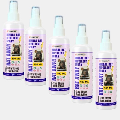 PrettyBUYERS Herbal Rat Repellent Spray For Home, Offices & Car(5 x 100 ml)