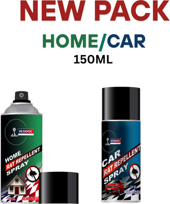 reddoc COMBO Rat/Mouse Repellent Spray for HOME/CAR Highly Effective Lasts to Spray(2 x 150 ml)