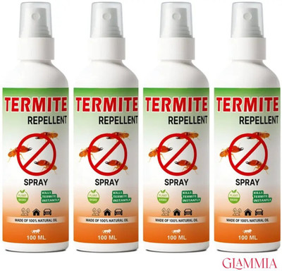 GLAMMIA Termite Killer Spray | Eco Natural Repellent For Family Rooms(4 x 100 ml)