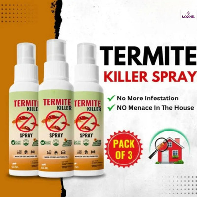 LORSHEL Termite Killer Spray | Effective on Wood & Furniture, Powerful Formula - Fast...(3 x 50 ml)