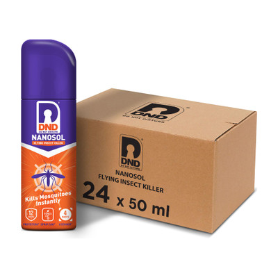 DND Nanosol Flying Insect Killer | Mosquito Repellent Aerosol Spray | Instant Kill Action | 12 hrs Protection(24 x 1 Units)