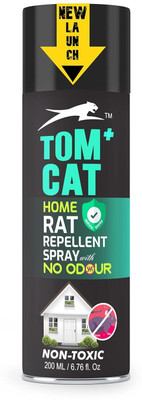 Shadow Securitronics Tom Cat No Entry Home Rat Repellent Spray | No Odor Mouse Repellent for Home(195 ml)