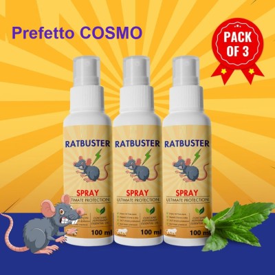 Prefetto COSMO Rat Buster Spray: The Best Defense Against Rats(3 x 100 ml)