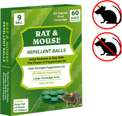 PestRepel Rat Repellent Balls |Natural Mouse & Rodent Repellent |Long-Lasting Pest Control(9 Units)