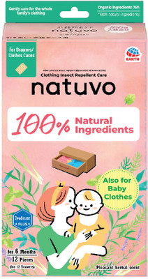 Earth Natural Insect Repellent for Clothes for Drawers(12 Units)