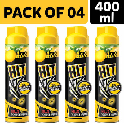 Hit 400ml Flying Insect Killer - Mosquito & Fly Killer Spray PACK OF 4(4 x 400 ml)